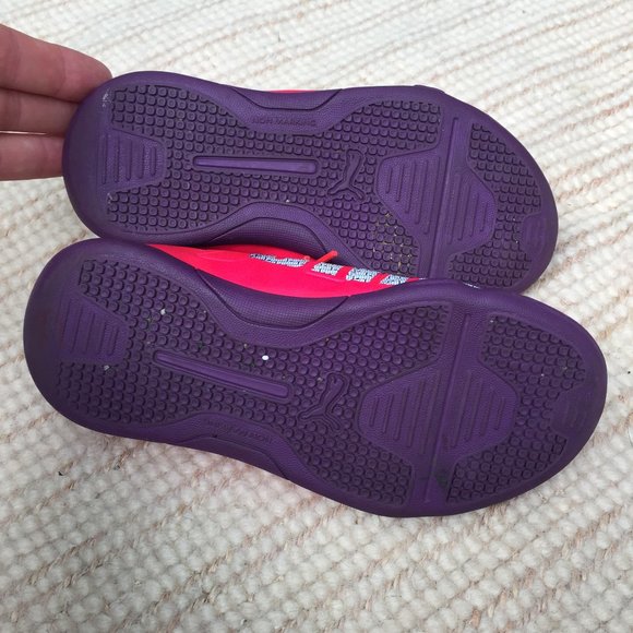 Puma evoSpeed purple pink indoor soccer shoes - size 12 - Picture 3 of 6